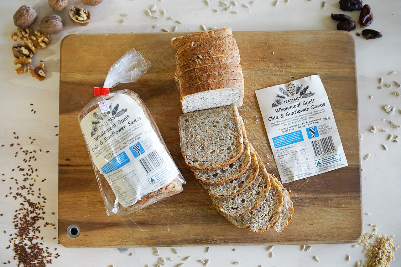 Low Fodmap (non Organic) Wholemeal Spelt Chia & Sunflower Seeds